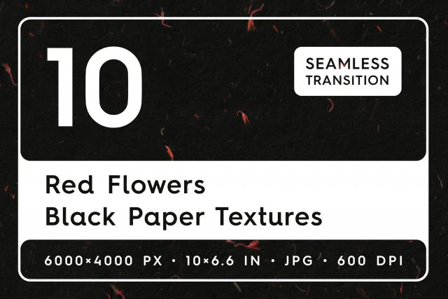 10 Red Flowers Black Paper Textures CG Textures .c4d .max .obj .3ds .fbx .stl .blend 