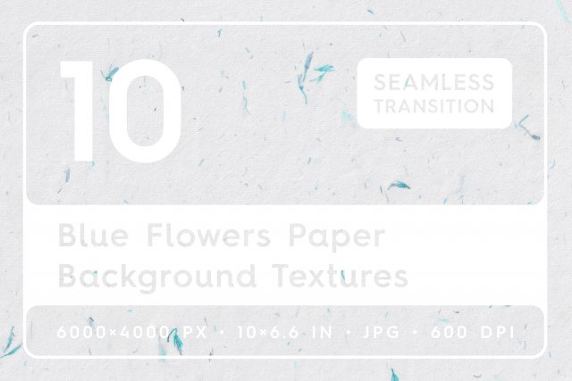 10 Blue Flowers Paper Textures Texturas CG .c4d .max .obj .3ds .fbx .stl .blend 