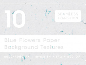 10 Blue Flowers Paper Textures CG Textures