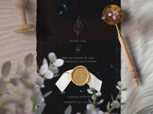 10 Turquoise Flowers Black Paper Textures CG Текстури