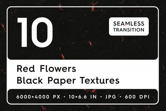 10 Red Flowers Black Paper Textures Texturas CG .c4d .max .obj .3ds .fbx .stl .blend 