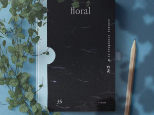 10 Floral Black Rice Paper Textures CG Textures