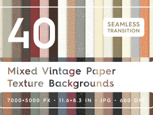 40 Mixed Vintage Paper Texture Backgrounds CG Textures