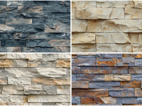 30 Artesia Stone Cladding Texture Backgrounds Seamless Tiling CG Textures