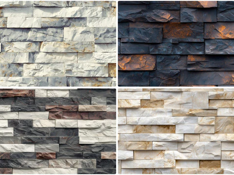 30 Artesia Stone Cladding Texture Backgrounds Seamless Tiling CG Textures