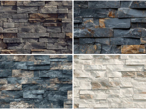 30 Artesia Stone Cladding Texture Backgrounds Seamless Tiling CG Textures
