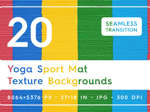 20 Yoga Sport Mat Texture Backgrounds CG 텍스쳐