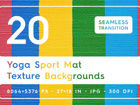 20 Yoga Sport Mat Textuur Achtergronden CG Texturen