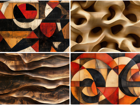 40 Wooden Art Wall Texture Backgrounds CG 纹理