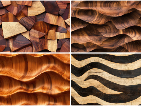 40 Wooden Art Wall Texture Backgrounds CG 纹理