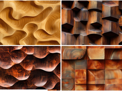 40 Wooden Art Wall Texture Backgrounds CG 纹理
