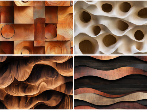 40 Wooden Art Wall Texture Backgrounds CG 纹理