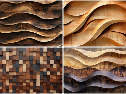 40 Wooden Art Wall Texture Backgrounds CG 纹理