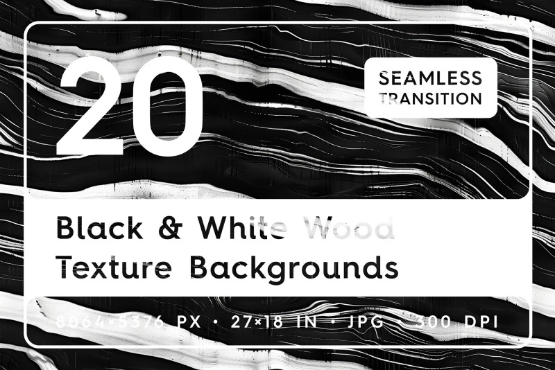 20 Black and White Wood Texture Backgrounds CG Textures .c4d .max .obj .3ds .fbx .stl .blend 