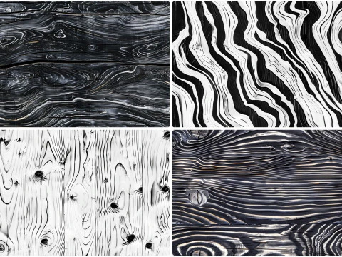 20 Black and White Wood Texture Backgrounds CG Textures