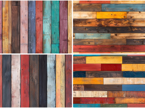 20 Multi Colored Planks Texture Backgrounds CG Textures