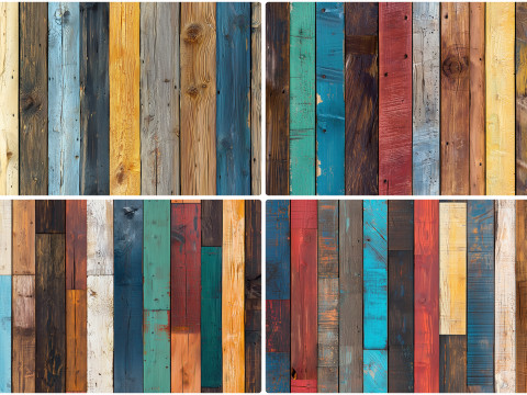 20 Multi Colored Planks Texture Backgrounds CG Textures