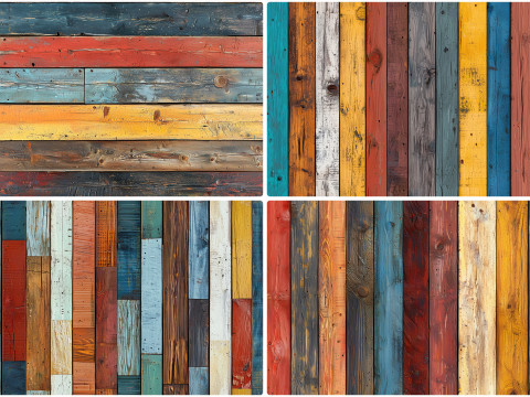 20 Multi Colored Planks Texture Backgrounds CG Textures