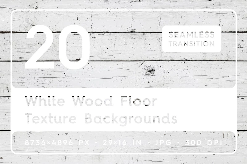 20 White Wood Floor Texture Backgrounds CG Textures .c4d .max .obj .3ds .fbx .stl .blend