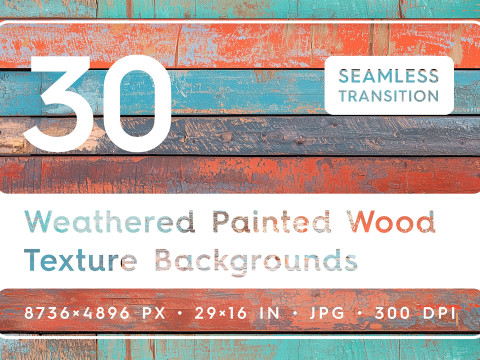 30 Weathered Painted Wood Texture Backgrounds CG 텍스쳐