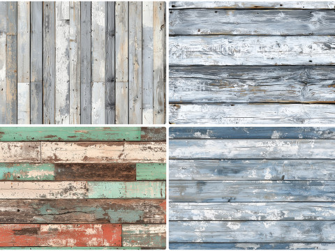 30 Weathered Painted Wood Texture Backgrounds CG Dokuları