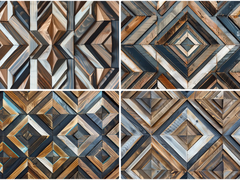20 Wood Mosaic Art Texture Backgrounds Texturas CG