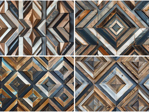 20 fondos de textura de arte de mosaico de madera Texturas CG