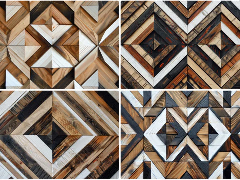 20 fondos de textura de arte de mosaico de madera Texturas CG