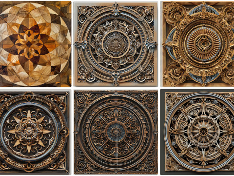 30 Wood Mandala Texture Backgrounds CG टेक्स्चर्स