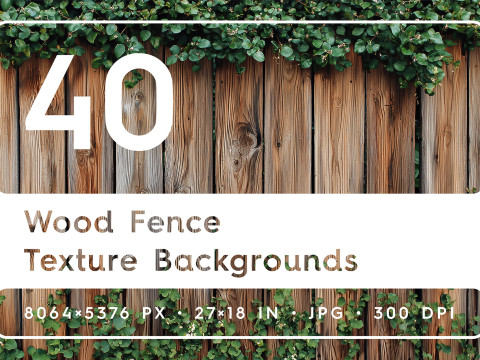 40 Wood Fence Texture Backgrounds CG 텍스쳐