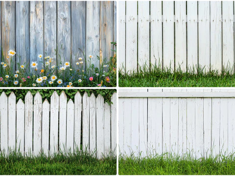 40 Wood Fence Texture Backgrounds CG Textures