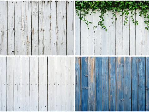 40 Wood Fence Texture Backgrounds CG Textures