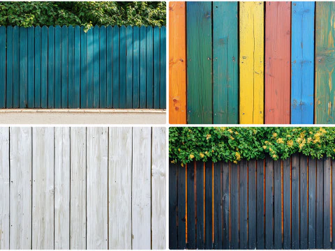 40 Wood Fence Texture Backgrounds CG Textures