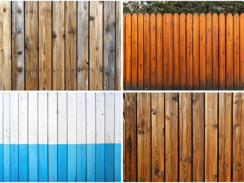 40 Wood Fence Texture Backgrounds CG Textures