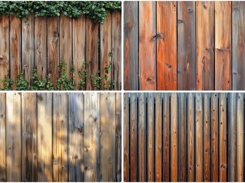 40 Wood Fence Texture Backgrounds CG Textures