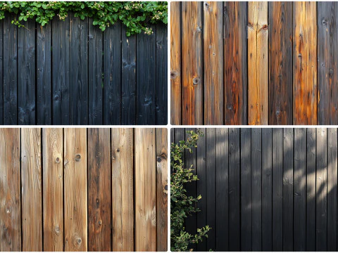40 Wood Fence Texture Backgrounds CG Textures