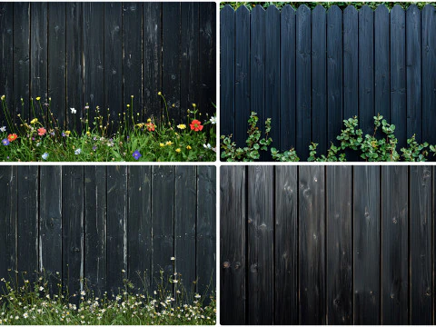 40 Wood Fence Texture Backgrounds CG Textures