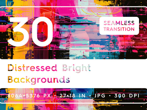 30 Distressed Bright Backgrounds CG Textures