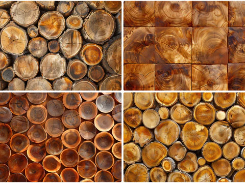 20 Tree Slices Texture Backgrounds CG Textures