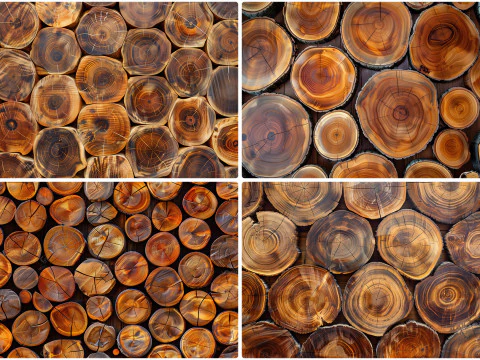 20 Tree Slices Texture Backgrounds CG Textures