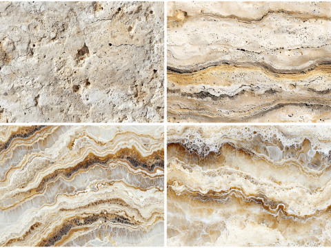 30 Travertine Texture Backgrounds CG 텍스쳐