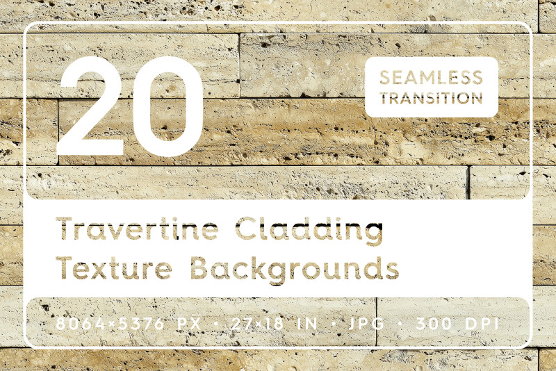 20 Travertine Cladding Texture Backgrounds CG 텍스쳐 .c4d .max .obj .3ds .fbx .stl .blend