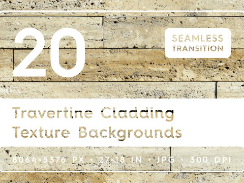 20 Travertine Cladding Texture Backgrounds CG 텍스쳐