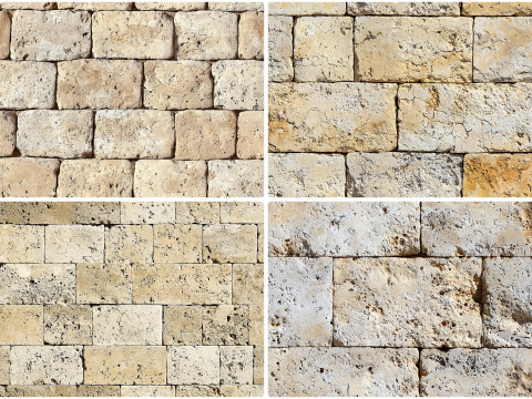 20 Travertine Cladding Texture Backgrounds CG टेक्स्चर्स
