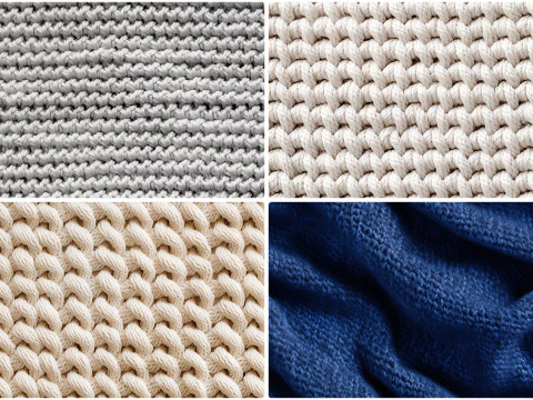 20 fundos grandes de textura de tric&ocirc; Texturas CG