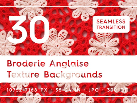 30 Broderie Anglaise Texture Backgrounds CG 텍스쳐