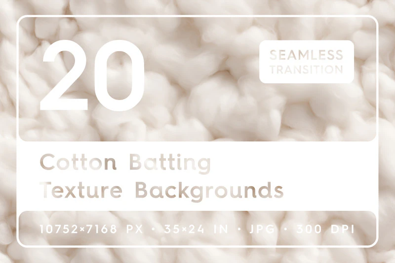 20 Cotton Batting Texture Backgrounds CG Textures .c4d .max .obj .3ds .fbx .stl .blend 