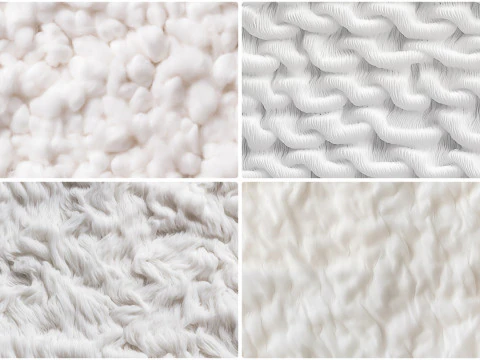 20 Cotton Batting Texture Backgrounds CG Textures