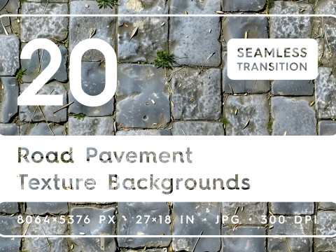 20 Road Pavement Texture Backgrounds CG 텍스쳐
