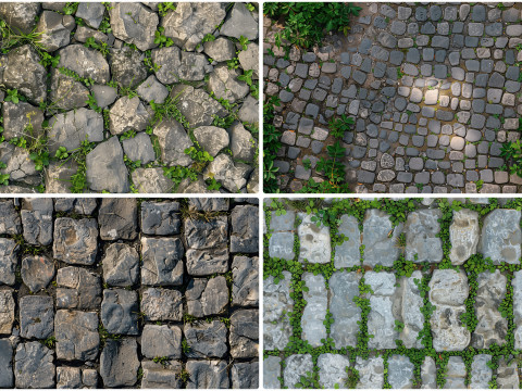 20 Road Pavement Texture Backgrounds Tekstur CG